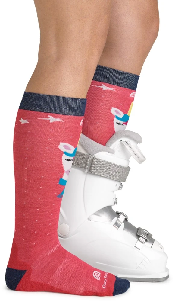 Darn Tough Magic Mountain Over-The-Calf Midweight Ski and Snowboard Socks - Kids' 4 Darn Tough Magic Mountain Over-The-Calf Midweight Ski and Snowboard Socks - Kids' - Image 4