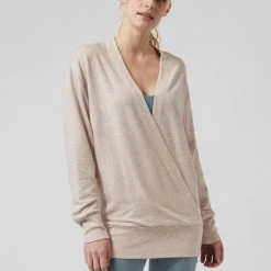 Athleta Purana V-Neck Wrap Sweatshirt - Women's