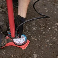 Bontrager Dual Charger Floor Pump -Darn Tough Sales ff80ffba a95a 4f72 9dba 15ead87d6e83